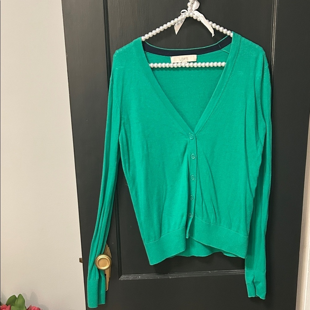 Vintage LOFT Vibrant Green Women's Cardigan